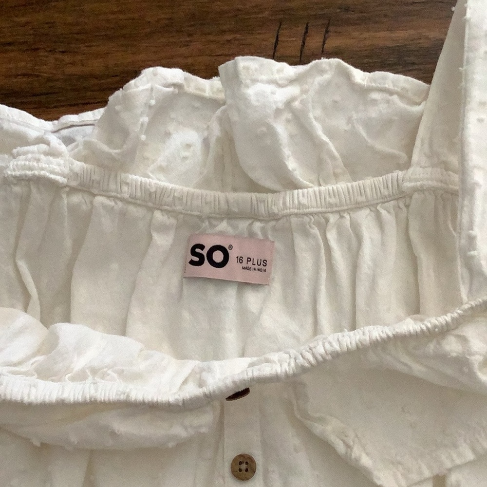 SO Kids White Ruffled Bottoms